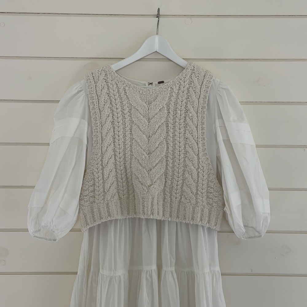 Free People Deep V Maxi with Vest size M - Picture 2 of 4